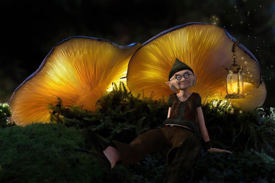 Relaxing Under The Mushroom jigsaw puzzle